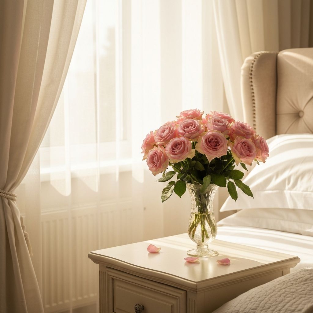 Detalle romántico con flores frescas de Roses for Rosie